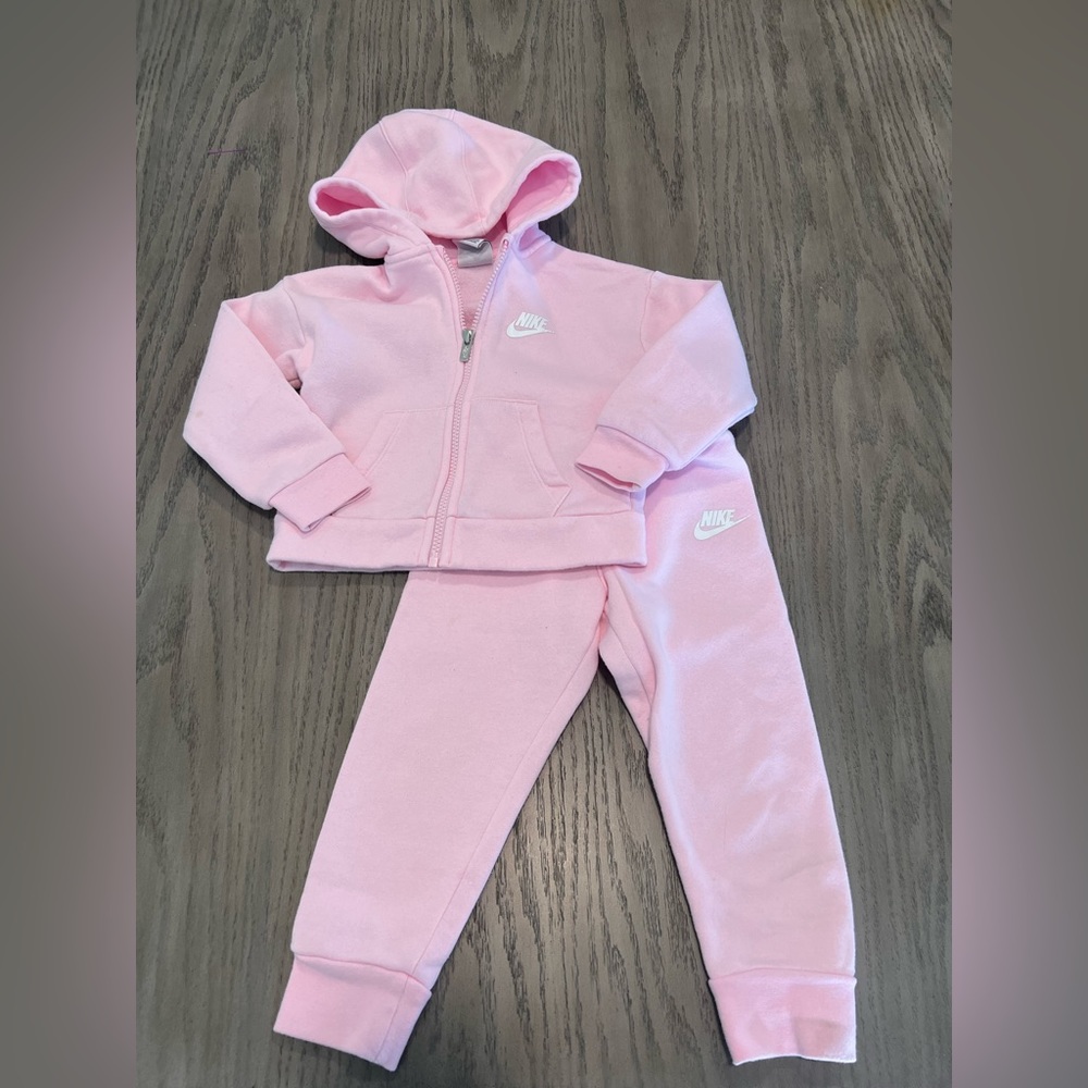 4/$20 - PINK NIKE Toddler Girls 3T Hooded Zip Up $ Sweat Pants